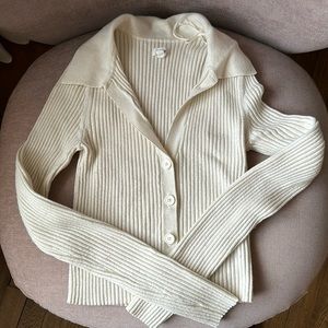 Aerie Ribbed Polo Sweater